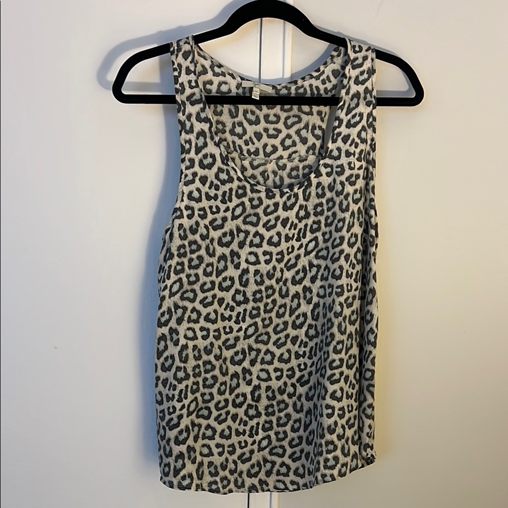 Joie Leopard Print Sleeveless Top